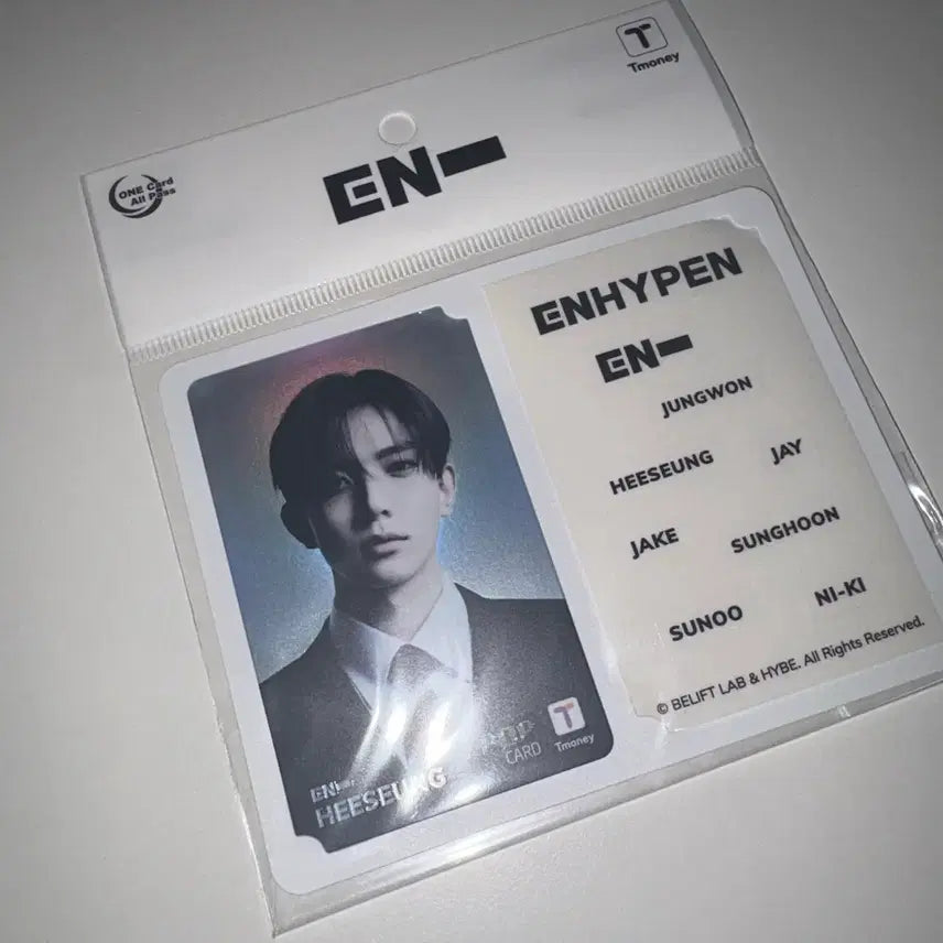 [BUNJANG] EVAN Heeseung Tmoney Traffic Card / 희승 EVAN 에반 티머니 교통카드