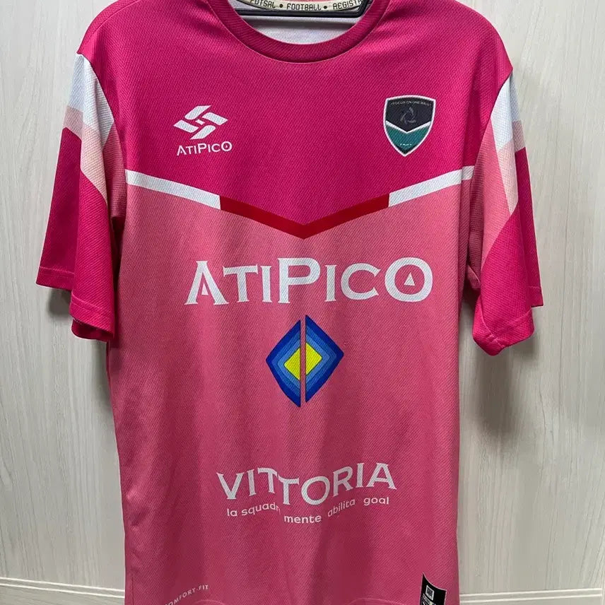 [BUNJANG] Juntas Victoria Pink Football Jersey / 준타스 빅토리아 핑크 축구 유니폼