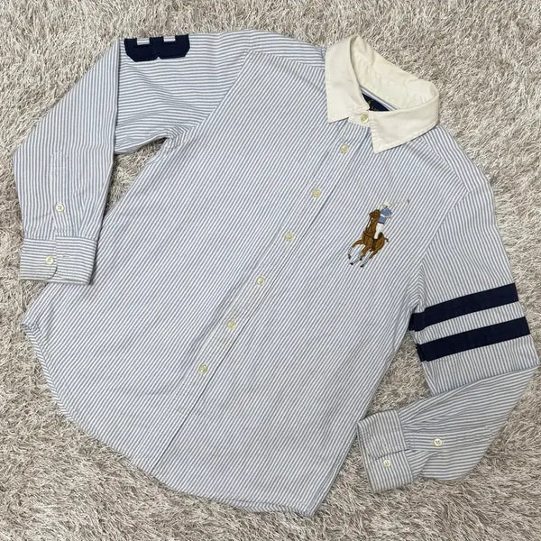 [BUNJANG] Polo Ralph Lauren Big Pony Stripe Shirt Women's Medium / 폴로 빅포니 스트라이프 셔츠 여성m