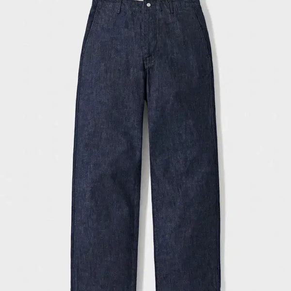 [BUNJANG] Warenhoused One Washed Wide Denim Blue Size 2 / 포터리 원워시드 와이드 데님 블루 2사이즈
