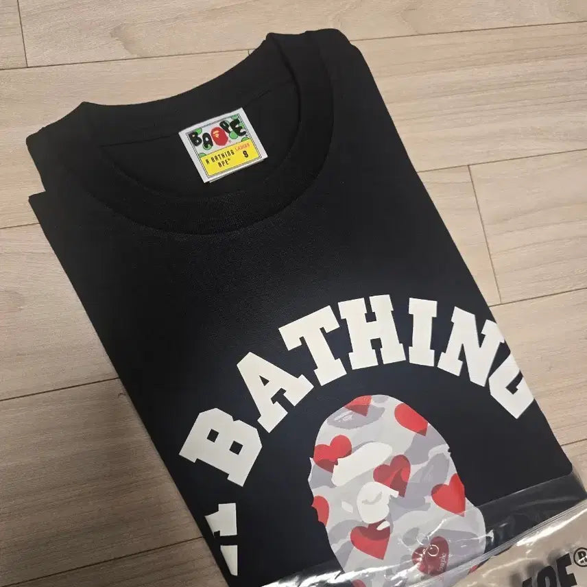 [BUNJANG] BAPE A Bathing Ape I Love BAPE Lady Short Sleeve T-Shirt Black / 베이프 아이러브베이프 레이디 s