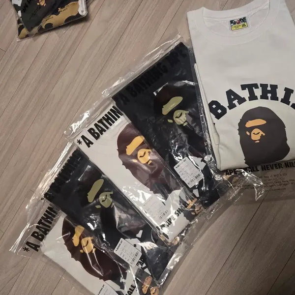 [BUNJANG] BAPE College Basic T-Shirt / 베이프 컬리지 기본 반팔티 xl 2xl 3xl