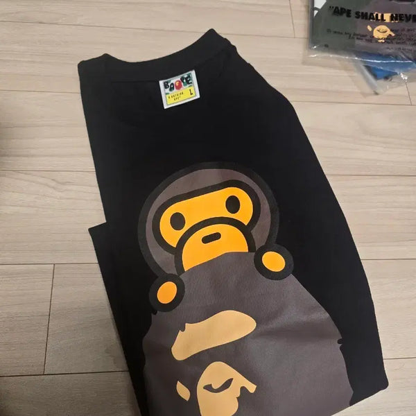 [BUNJANG] BAPE Milo Short Sleeve T-Shirt L / 베이프 마일로 반팔 L 새상품