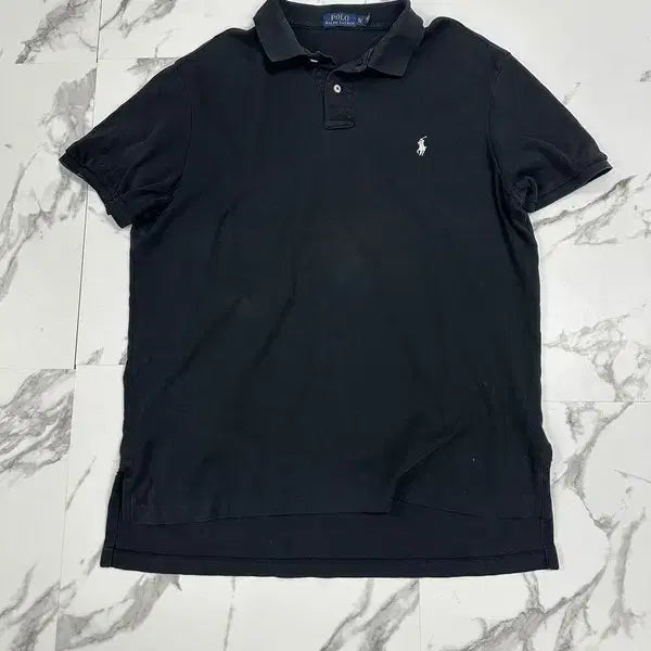 [BUNJANG] Polo Ralph Lauren Black Short Sleeve Polo Shirt XL / 폴로 랄프로렌 블랙 반팔 카라티