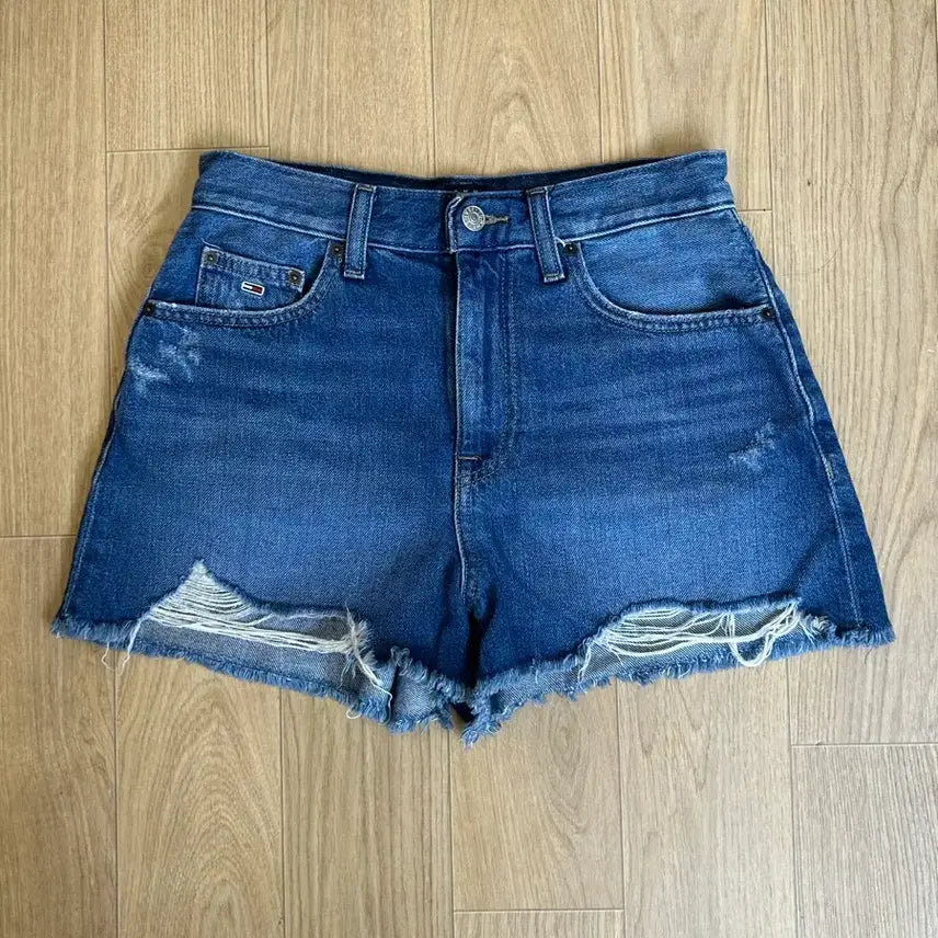 [BUNJANG] Tommy Jeans Distressed Denim Shorts / 타미진스 TOMMY JEANS 데님 숏팬츠 27 디스트로이드 핫팬츠
