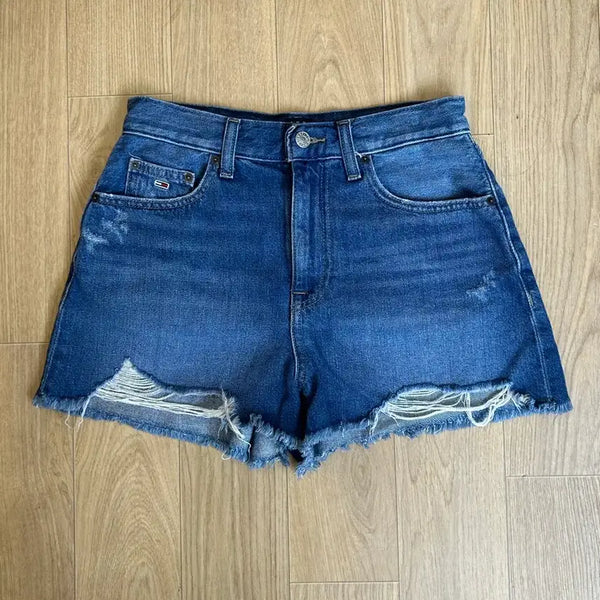 [BUNJANG] Tommy Jeans Distressed Denim Shorts / 타미진스 TOMMY JEANS 데님 숏팬츠 27 디스트로이드 핫팬츠
