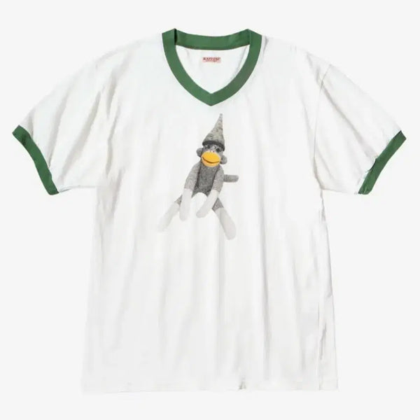 [BUNJANG] Kapital Ringer T-Shirt Size 4 / 캐피탈 링거티 반팔 4사이즈
