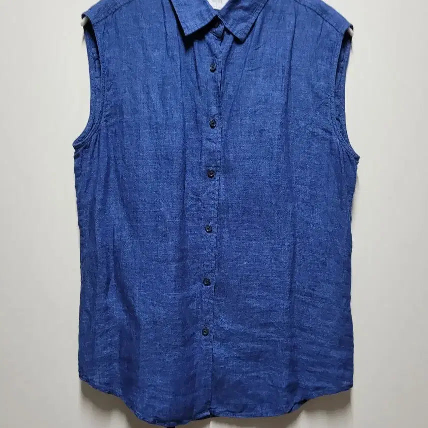 [BUNJANG] Uniqlo Sleeveless Shirt Navy M / 유니클로 민소매 셔츠 네이비 M