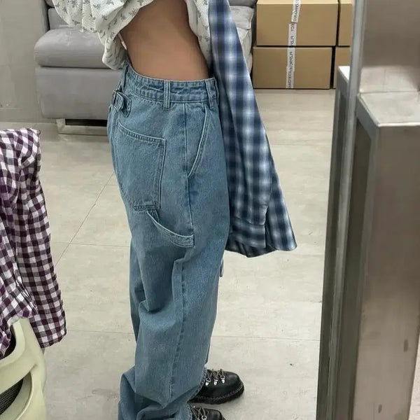 [BUNJANG] PLEASE PROJECT CINCH-BACK DENIM PANTS, LIGHT BL / 플리즈프로젝트 CINCH-BACK DENIM PANTS, LIGHT BL
