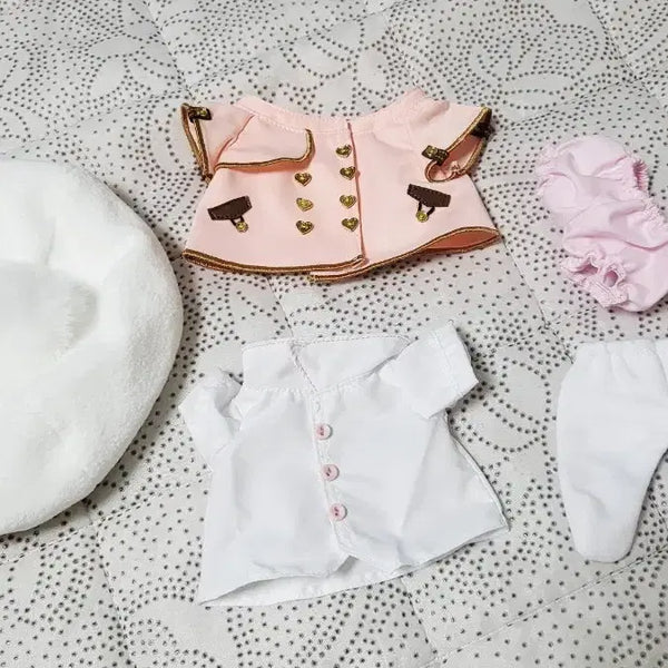 [BUNJANG] 20cm Doll Clothes Final Fantasy XIV Raincoat Set (Light Pink) / [20cm 솜인형옷] 파판14 비옷 세트(연분홍)