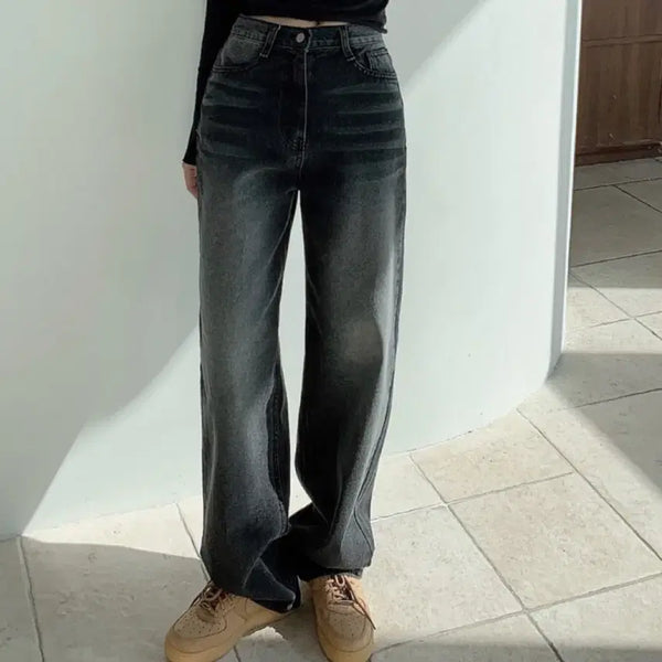 [BUNJANG] Blimfit Custom Wide Leg Jeans Black Denim XS / 블림핏 자체제작 와이드 청바지 흑청 xs