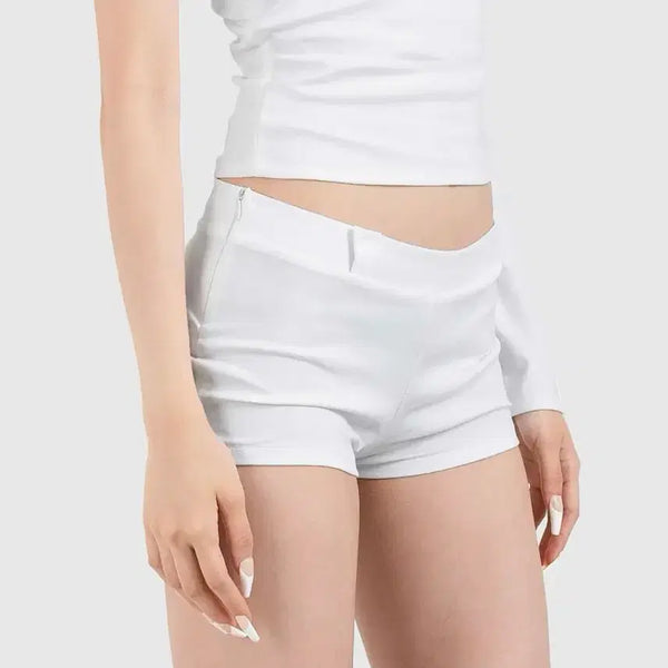 [BUNJANG] TROOEL Logo Shorts White / 트루엘 로고 반바지 화이트