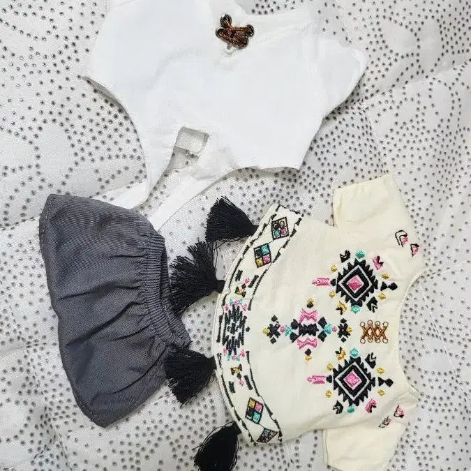 [BUNJANG] 20cm Cotton Doll Clothes Final Fantasy XIV Al'amigo Gown Set / [20cm 솜인형옷] 파판14 알라미고 가운 세트