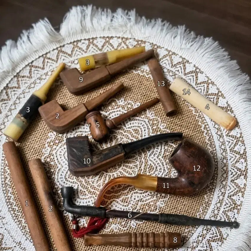 [BUNJANG] Rare Native American Handmade Pipe Set & Collectibles / [초희귀/소장용] 미국 그랜드캐년 인디언 원주민 수제 파이프 세트 & 최