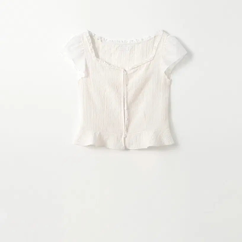 [BUNJANG] Lebane Pearl Crinkled Blouse (Cream) / 르베인 Lebane Pearl Crinkled Blouse (Cream)