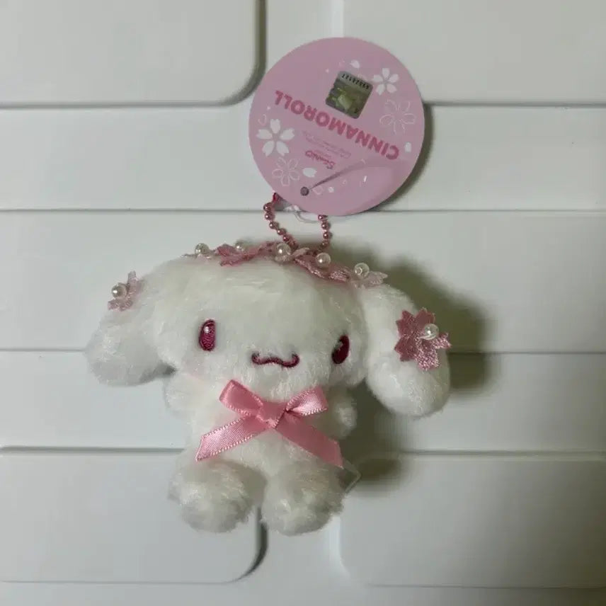 [BUNJANG] Sanrio Cinnamoroll Cherry Blossom Edition Pink Tone Keychain / (새상품)산리오 시나모롤 키링 벚꽃 에디션 핑크톤 시리즈