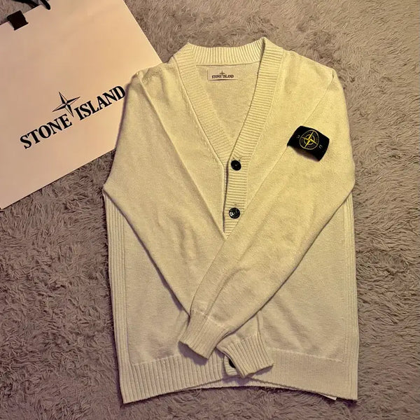 [BUNJANG] Stone Island Ivory Cardigan / 스톤아일랜드 아이보리 가디건