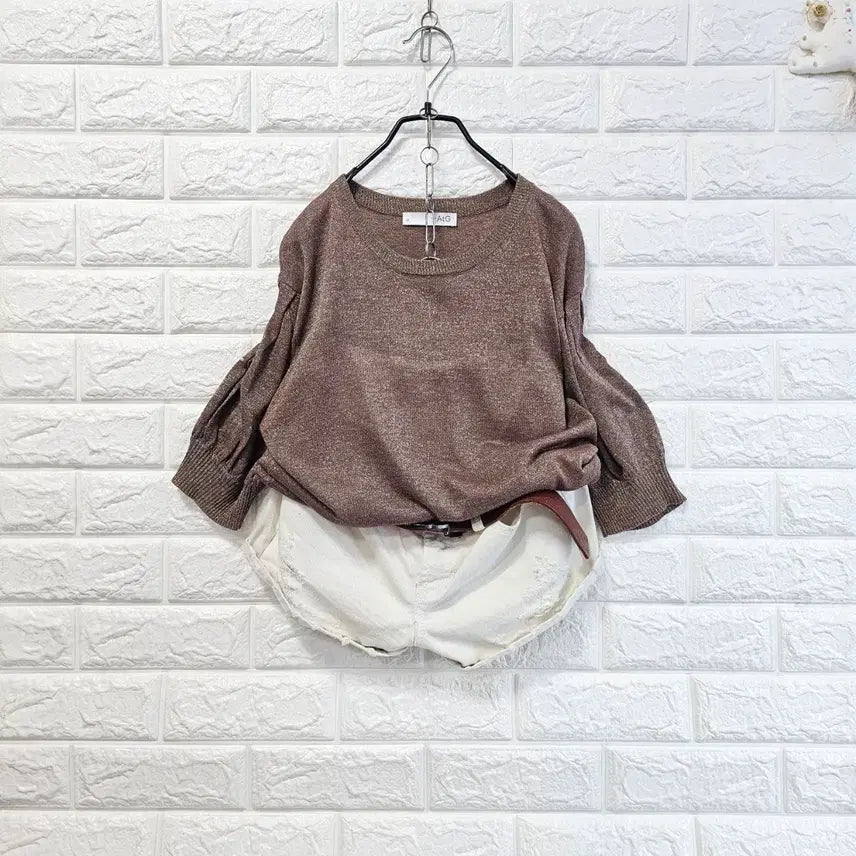 [BUNJANG] AIG Brown T-Shirt / AIG브라운티셧
