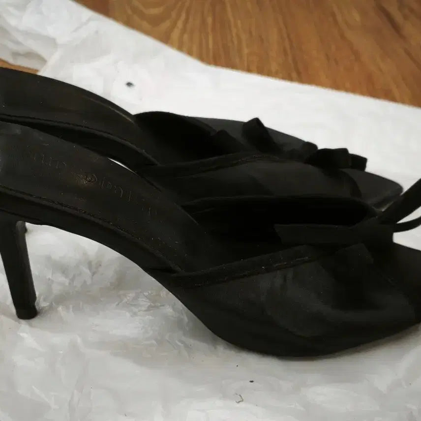[BUNJANG] Monobabie Women's Black Mule Heels (Size 245) / 모노바비 여성 뮬 힐 블랙 245