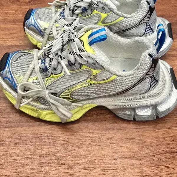 [BUNJANG] Balenciaga 3XL Sneakers Silver Yellow Blue (Size 240) / (네고가능) 발렌시아가 3XL 스니커즈 실버 옐로우 블루(사이즈240)