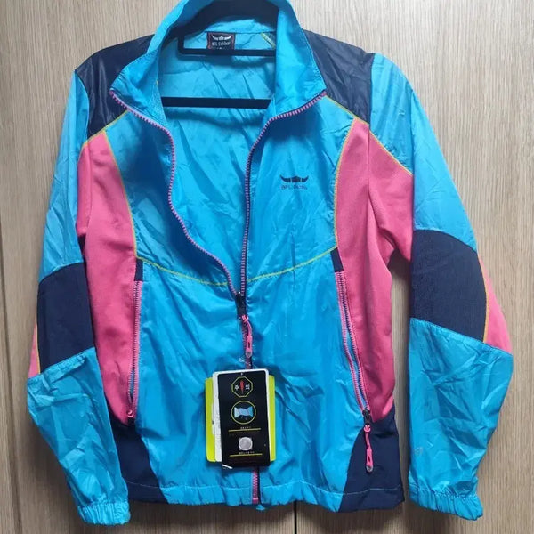 [BUNJANG] BFL Windbreaker Jacket Blue Pink / BFL 톡톡 바람막이 자켓 블루 핑크 새제품