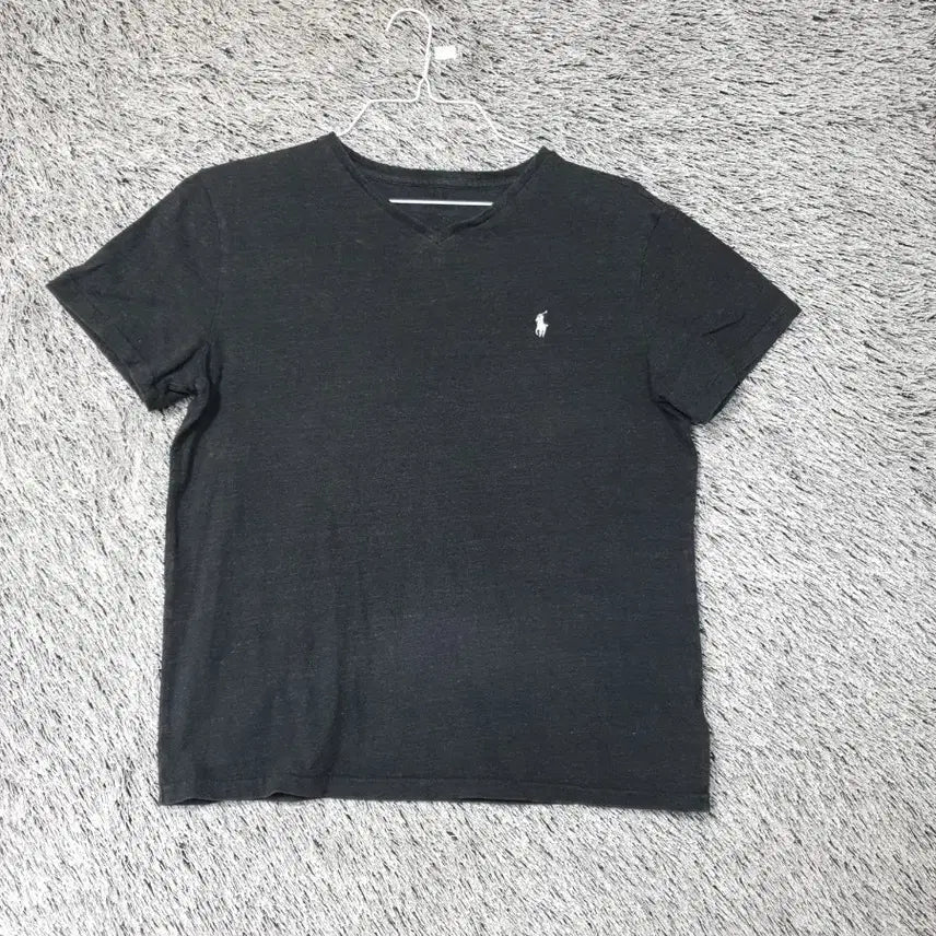 [BUNJANG] Polo Ralph Lauren V-Neck Short Sleeve T-Shirt Black / 폴로 랄프로렌 브이넥 반팔티 블랙 ㅡ0429