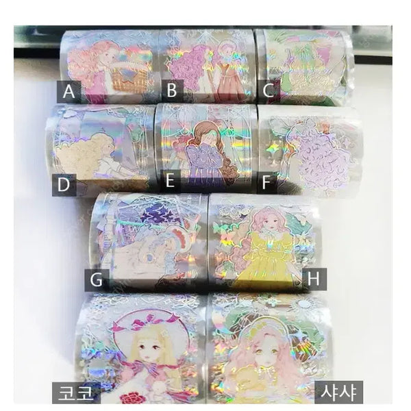 [BUNJANG] 3D Box Vintage Girl PET Masking Tape - Sealed / 3D박 빈티지걸 미개봉 까만너구리 PET 마테 디테 롤테이프 다꾸