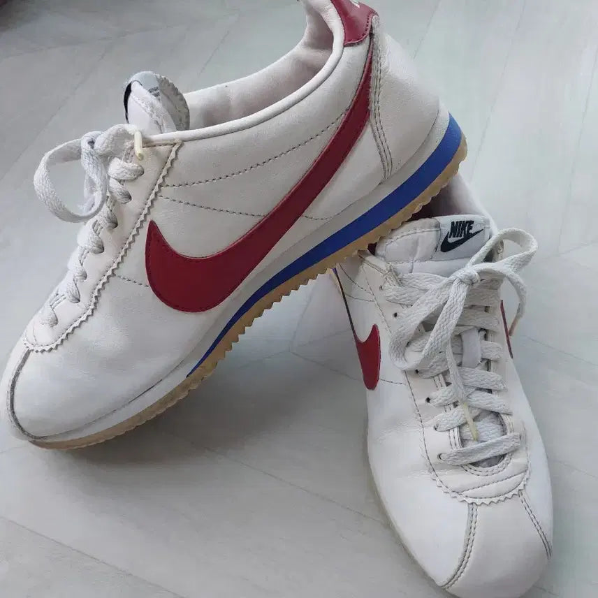 [BUNJANG] Nike Cortez White/Red 265mm Sneakers / 나이키  코르테즈  흰/빨  265