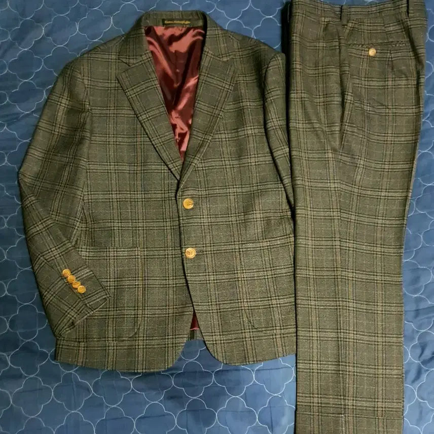 [BUNJANG] J.JinHomme Tailored Black Label Classic Tartan Check Suit Set Up - Brown / (맞춤정장) 제이진옴므 테일러드 블랙라벨 클래식 타탄체크 수트셋업 브라운