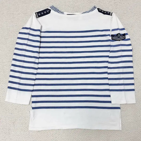 [BUNJANG] Saint James Brewster Life Long Sleeve Boatneck T-Shirt / 세인트제임스 브루스트라이프 티셔츠