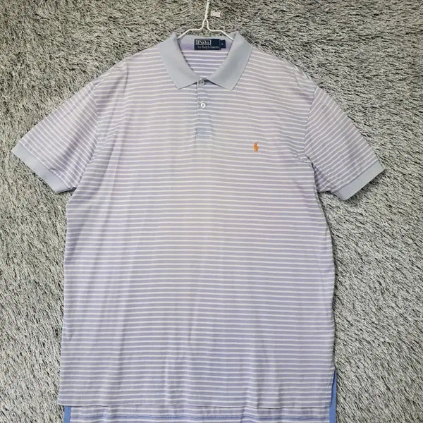 [BUNJANG] Polo Ralph Lauren Striped Short-Sleeve Polo Shirt / 폴로 랄프로렌 단가라 반팔 카라티셔츠 ㅡ0426