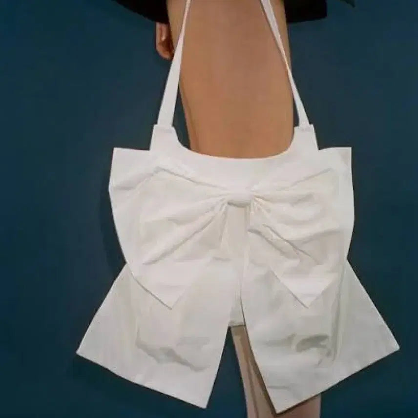 [BUNJANG] Sandrin Milano Ribbon Bag White / 샌디리앙 밀라노 리본 백 화이트