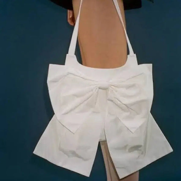 [BUNJANG] Sandrin Milano Ribbon Bag White / 샌디리앙 밀라노 리본 백 화이트