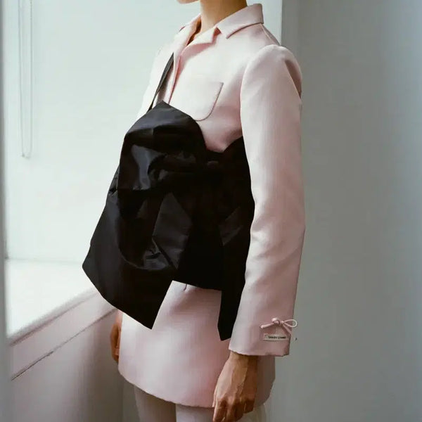[BUNJANG] SANDELIER Verona Ribbon Bag Black / 샌디리앙 베로나 리본백 블랙