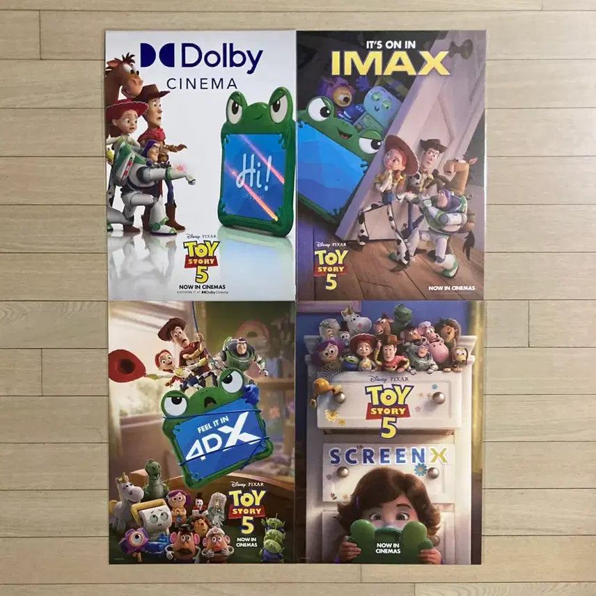 [BUNJANG] Toy Story 5 Original Poster Set / [토이스토리5] 돌비/아이맥스/오리지널 포스터 5종세트