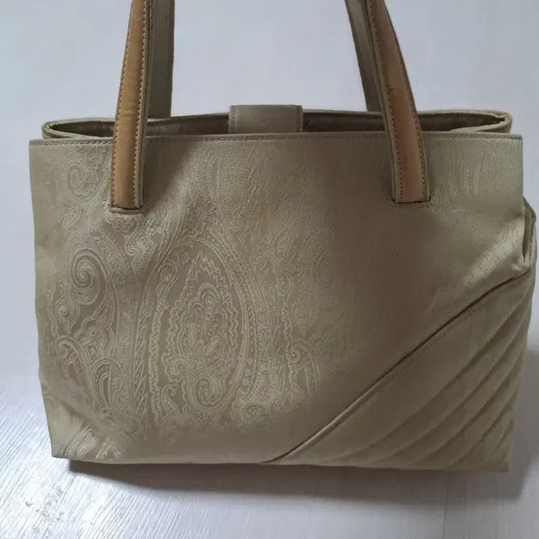 [BUNJANG] Etro Tote Bag Beige Silk Paisley / 에트로 토트백