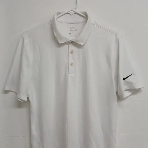 [BUNJANG] Nike Dri-FIT White Collar Short Sleeve T-Shirt / 나이키 드라이핏 반팔 카라티 흰색