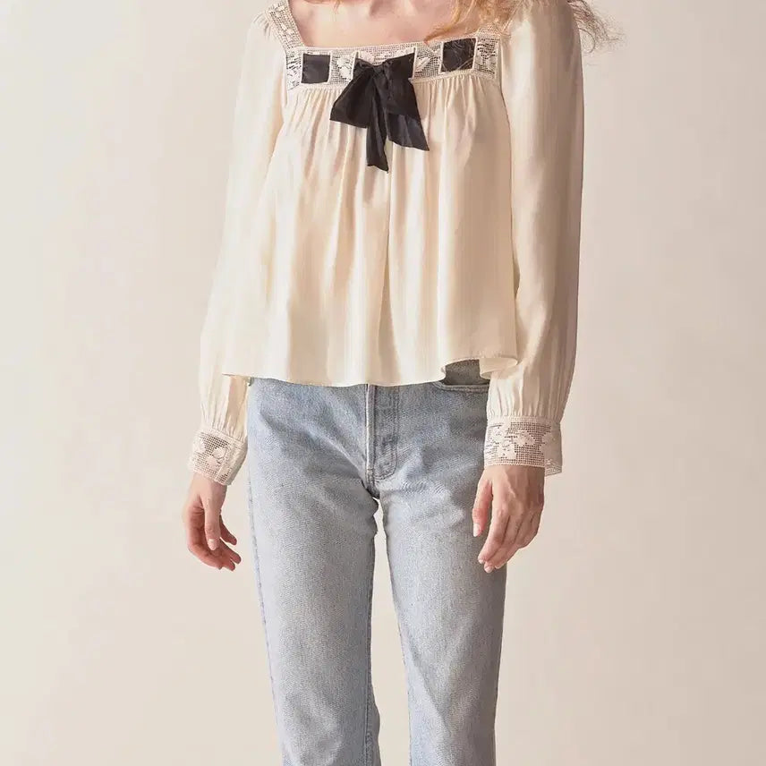 [BUNJANG] Doen Feli Silk Blouse / Doen 도엔 feli 실크 블라우스