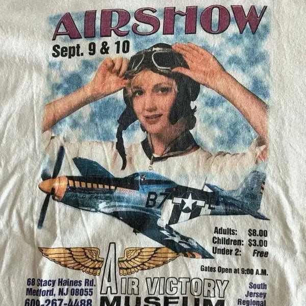 [BUNJANG] Vintage 90s Gildan Airshow Staff T-Shirt L / 빈티지 90s GILDAN 길단 사의 에어쇼 스태프 티셔츠 L
