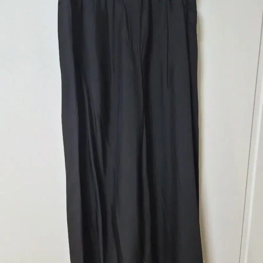 [BUNJANG] The Cashmere Black Wide Leg Long Pants / 더 캐시미어  / 검정색 와이드 팬츠 롱바지