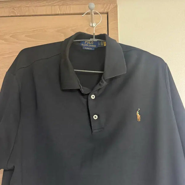 [BUNJANG] Polo Ralph Lauren Classic Fit Black Polo Shirt / 폴로 랄프로렌 클래식핏 검정색 카라티