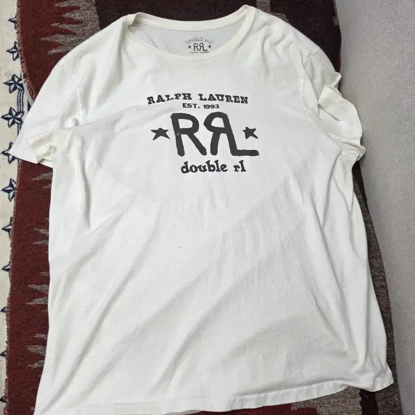 [BUNJANG] RRL Double RL Printed Logo T-Shirt XL / RRL 더블알엘 프린팅 로고 반팔 티셔츠 XL