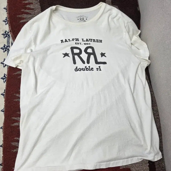 [BUNJANG] RRL Double RL Printed Logo T-Shirt XL / RRL 더블알엘 프린팅 로고 반팔 티셔츠 XL