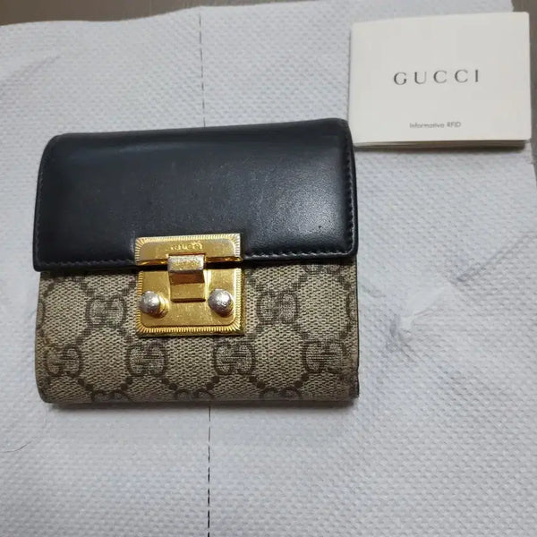 [BUNJANG] Gucci GG Logo Black Leather Wallet / 구찌 지갑