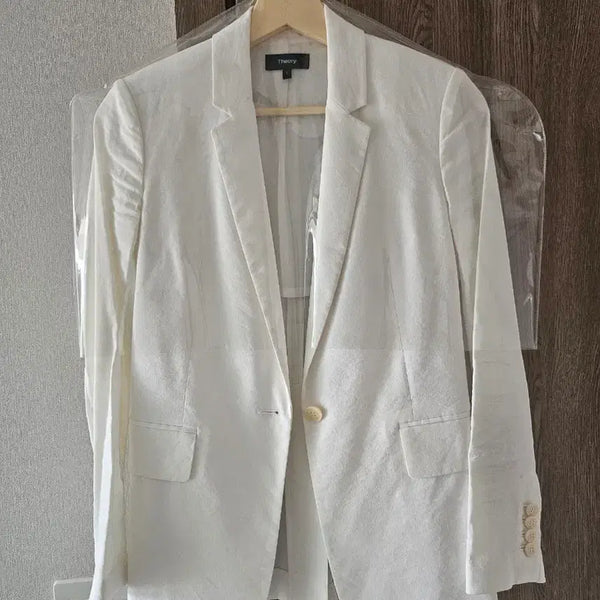 [BUNJANG] Theory Women's Linen Blazer White Size 0 / 띠어리 여성 블레이저