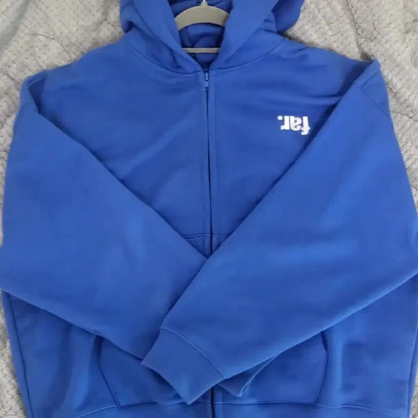 [BUNJANG] FAR FROM WHAT Reverse Blue Hoodie Zip-up / 파아카이브 리버스 블루 후드집업 FAR FROM WHAT 파프롬왓