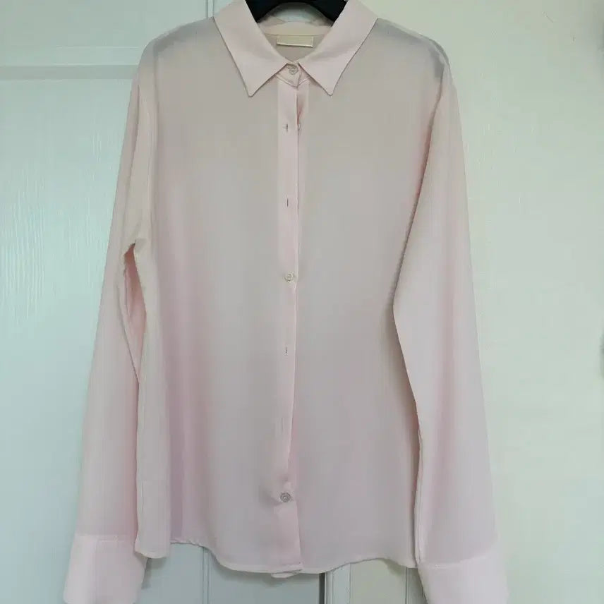 [BUNJANG] Pink Sheer Blouse / 핑크 블라우스