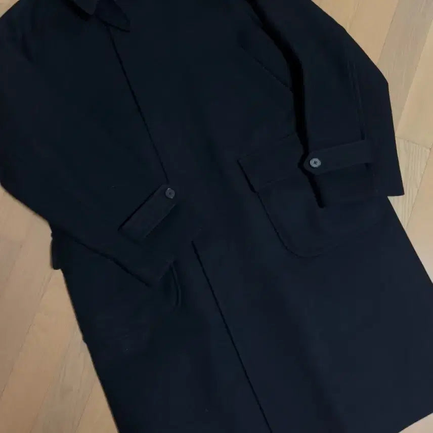 [BUNJANG] Another Office Voyager Balmacaan Coat Dark Navy / [2] 어나더오피스 보이저 발마칸 코트 다크네이비