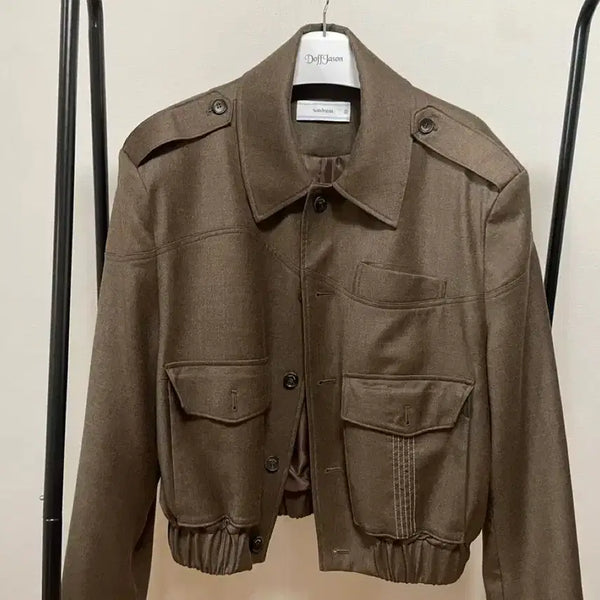 [BUNJANG] Waveness Apparel Crop Brown / 웨이비니스 에펄렛 크롭 브라운 1