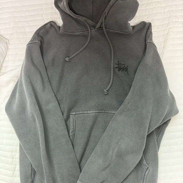 [BUNJANG] Stüssy Charcoal Hoodie / 스투시 차콜 후드티